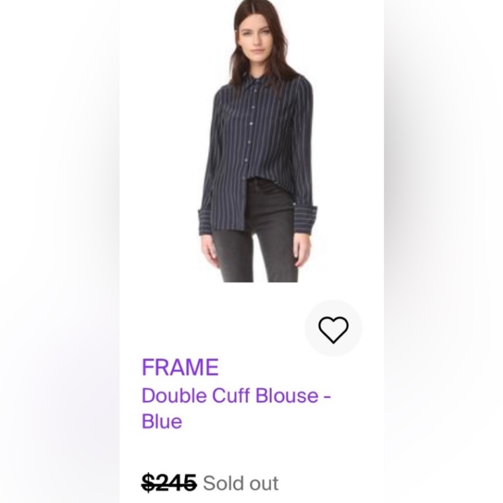 FRAME SILK BLOUSE.